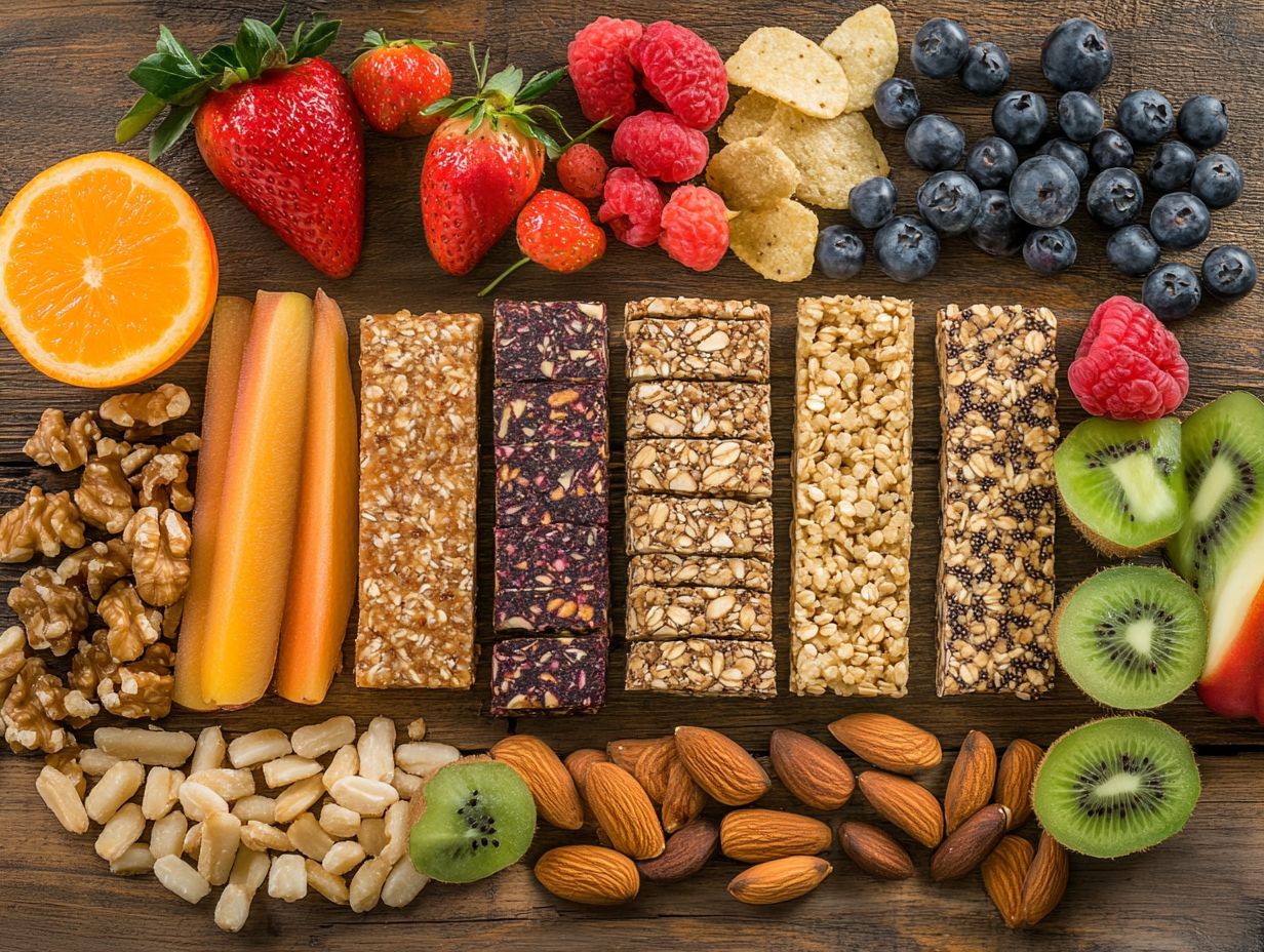 A variety of gluten-free snacks on a table