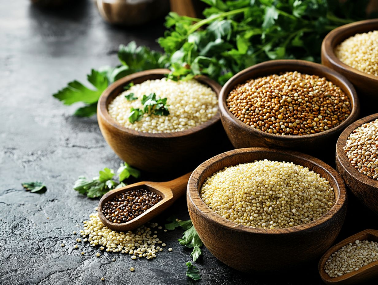 Delicious and nutritious millet grain cooked and served in a bowl