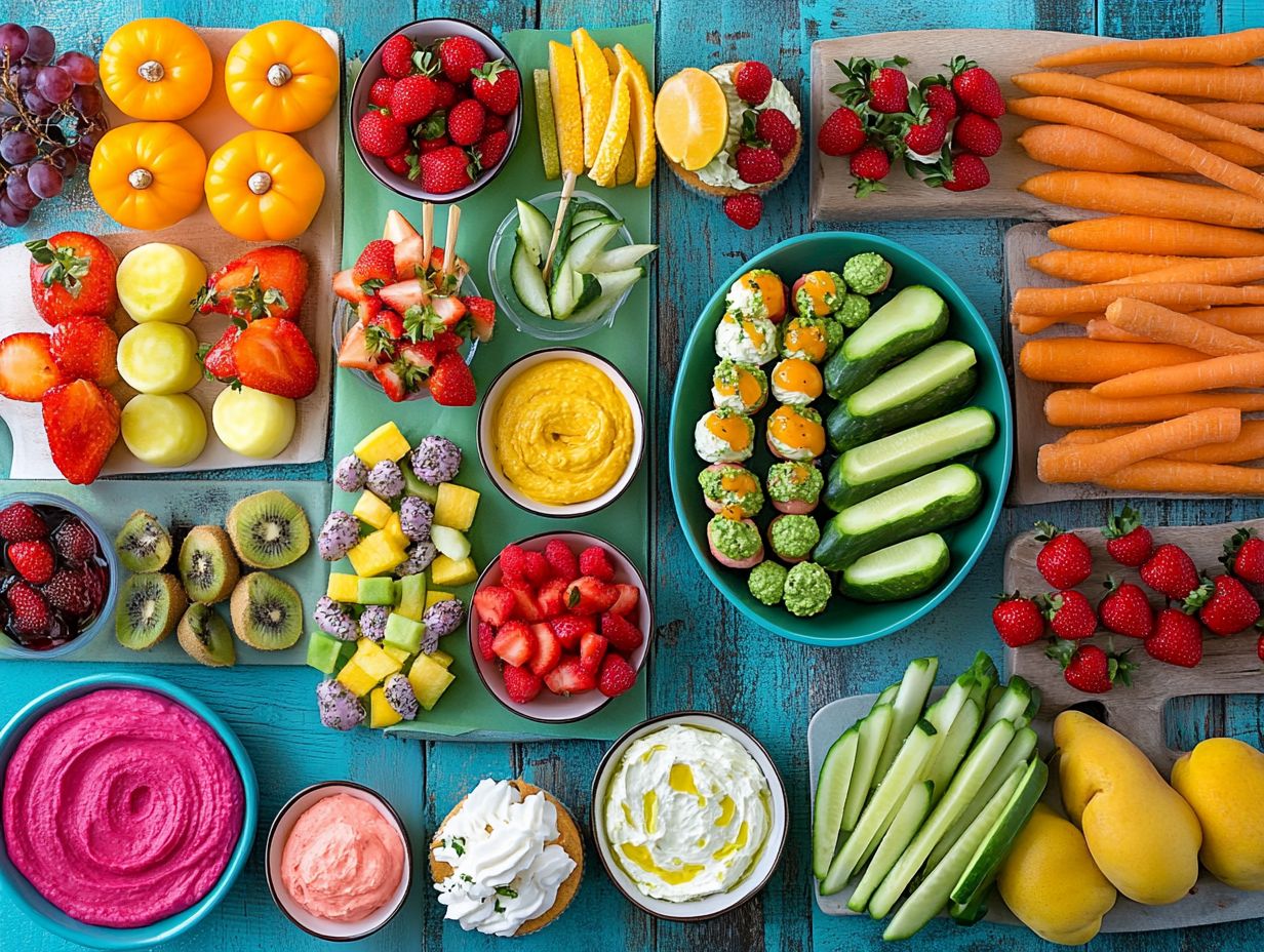 A colorful array of gluten-free snacks for parties